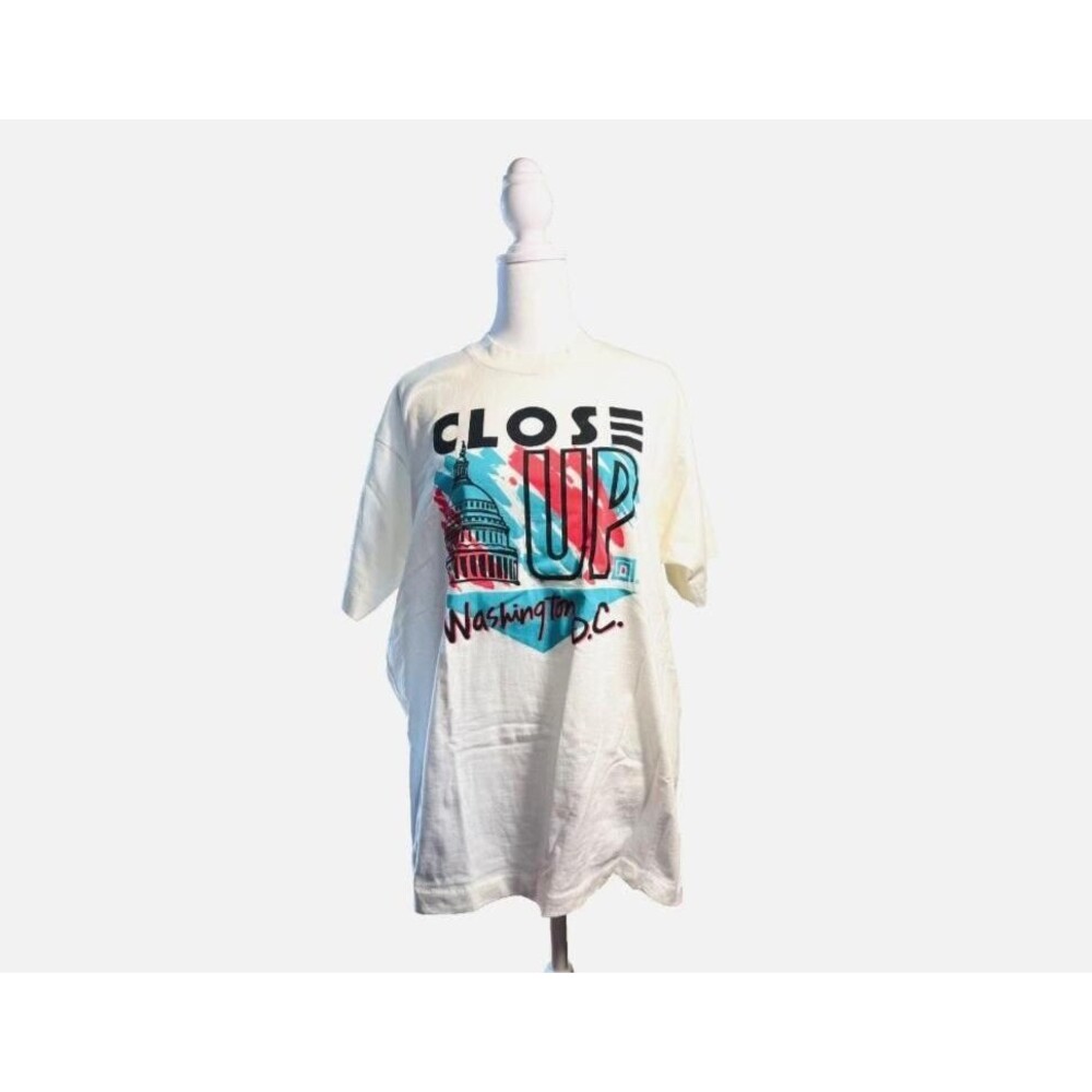 Vintage 1988 Screen Stars Close Up Program Tee XL Single Stitch Graphic‎ T Shirt